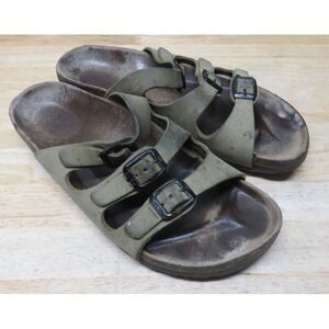 Birkenstock Women's Florida Brown Leather 3 Strap Sandals Size 38